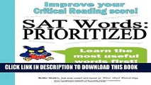 New Book SAT Words: Prioritized