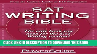 Collection Book The PowerScore SAT Writing Bible
