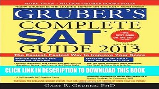 New Book Gruber s Complete SAT Guide 2013
