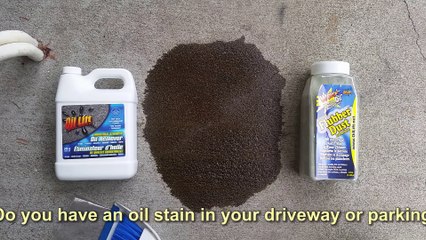 How to remove oil stains from a driveway