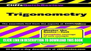 Collection Book CliffsQuickReview Trigonometry (Cliffs Quick Review (Paperback))