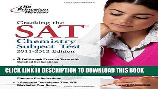 Collection Book Cracking the SAT Chemistry Subject Test, 2011-2012 Edition (College Test