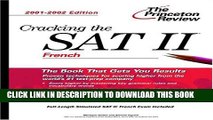 Collection Book Cracking the SAT II: French, 2001-2002 Edition (Princeton Review: Cracking the SAT