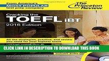 New Book Cracking the TOEFL iBT with Audio CD, 2016 Edition (College Test Preparation)