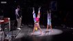 Red Hot Chili Peppers - We Will Rock You (Flea and Sunny handstand) [HD]