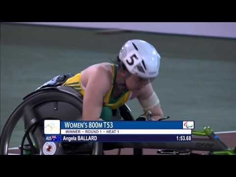 Women's 800m T53 | heat 1 | 2015 IPC Athletics World Championships Doha