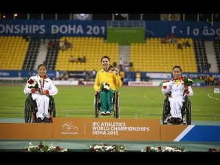 Women's 400m T53 | Victory Ceremony |  2015 IPC Athletics World Championships Doha