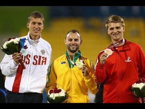 Men's 100m T42 | Victory Ceremony | 2015 IPC Athletics World Championships Doha
