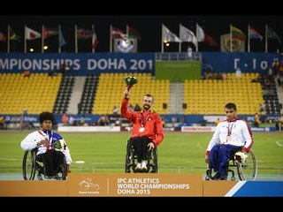 Men's 200m T53 | Victory Ceremony |  2015 IPC Athletics World Championships Doha