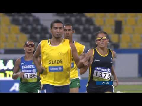 Women's 1,500m T11 | heat 1 | 2015 IPC Athletics World Championships Doha