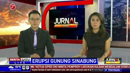 Masker Dibagikan di Zona Berbahaya Sinabung