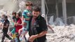 Syria: Barrel bombs kill dozens at Aleppo funeral