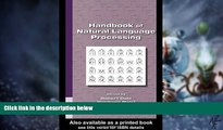 Big Deals  Handbook of Natural Language Processing (Chemical Industries)  Free Full Read Best Seller