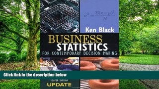Big Deals  Business Statistics : For Contemporary Decision Making  Best Seller Books Best Seller