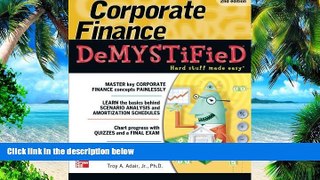 Big Deals  Corporate Finance Demystified 2/E  Free Full Read Most Wanted