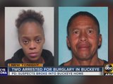 2 people arrested for burglary charges in Buckeye