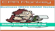 Read CPA Monkey - CRAM Notes for the CPA Business Enviroment   Concepts Exam 2015-2016 Edition