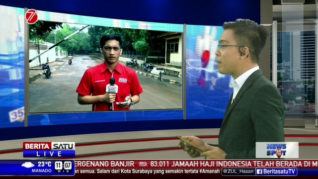 Banjir di Perumahan Kemang Jaya Surut