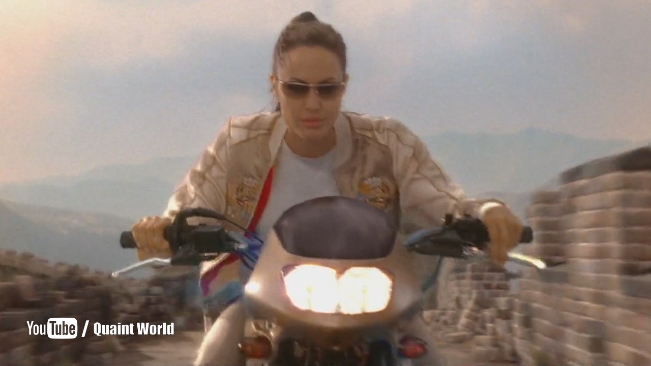 Bike Stunt Scene | Angelina Jolie, Gerard Butler | Lara Croft Tomb Raider: The Cradle of Life (2003)