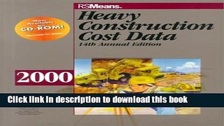 Read Heavy Construction Cost Data 2000 (Means Heavy Construction Cost Data 2000)  Ebook Free