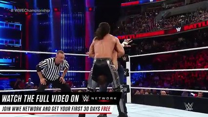 Dean Ambrose vs Roman Reigns vs Seth Rollins - WWE Title Triple Threat Match- WWE Battleground 2016