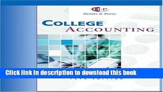 Read College Accounting, Chapters 1-29  Ebook Free