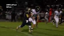 Un footballeur réalise un saut périlleux pour échapper aux défenseurs !