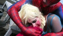 JOKER GIRL vs FROZEN ELSA LOSES HER HEAD! w  Spiderman vs Joker, Ariel Mermaid Superhero Compilation