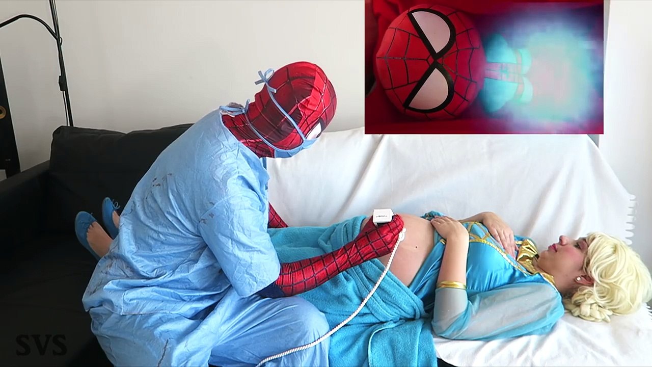 PREGNANT FROZEN ELSA BECOMES MERMAID PRANK vs Spiderman Doctor Ariel - Superhero Fun in Real Life