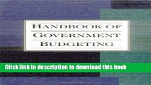 Read Handbook of Government Budgeting  Ebook Free