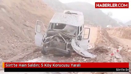 Siirt'te Hain Saldırı: 5 Köy Korucusu Yaralı
