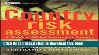 Read Country Risk Assessment: A Guide to Global Investment Strategy  Ebook Free