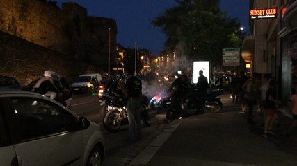 Les motards arrivent en ville