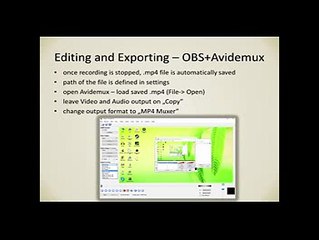 001 Option 1 recommended  OBS  Avidemux