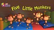 Five Little Monkeys - Nursery Rhyme With Lyrics - Animation Rhymes & Songs for Kids -