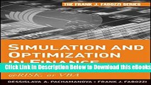 [Download] Simulation and Optimization in Finance: Modeling with MATLAB, @Risk, or VBA Free Ebook