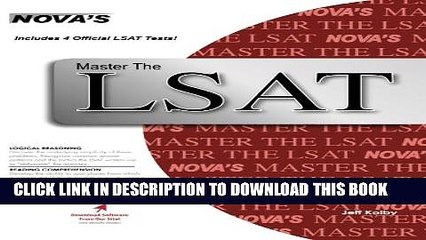 Collection Book Master the LSAT Includes 4 Official LSATs! (Nova s Master the LSAT)