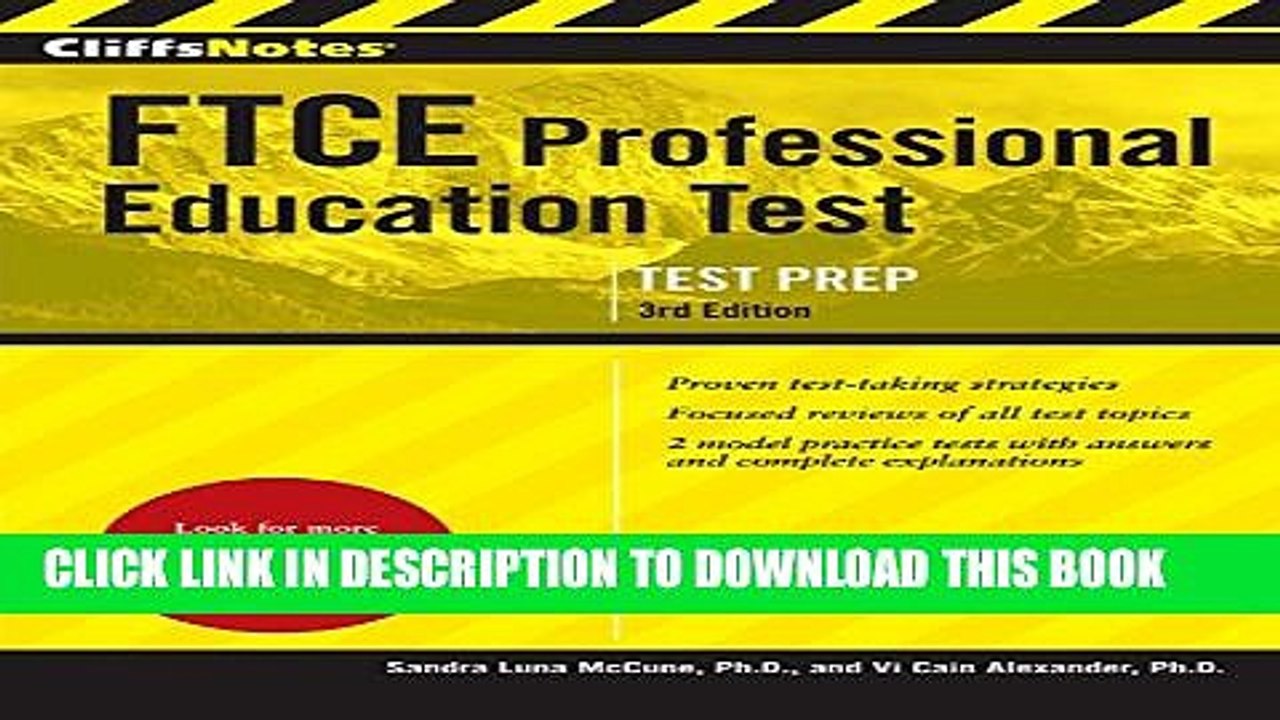 [PDF] CliffsNotes FTCE Professional Education Test, 3rd Edition (CliffsNotes (Paperback)) Full