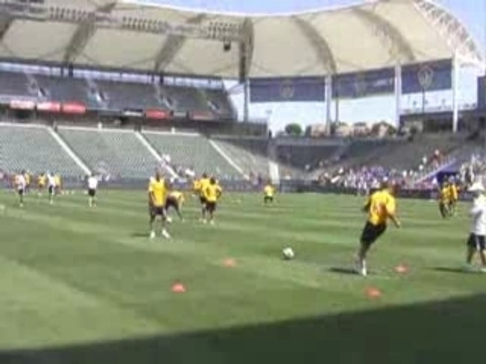 David Beckham 1st Practice