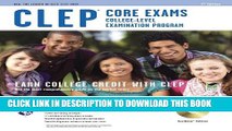 Collection Book CLEP Core Exams w/ CD-ROM (CLEP Test Preparation)