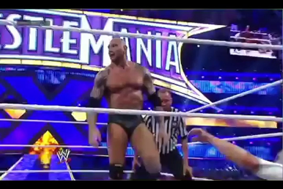 Daniel Bryan VS Randy Orton VS Batista -- WrestleMania 30