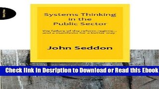 Systems Thinking in the Public Sector For Free