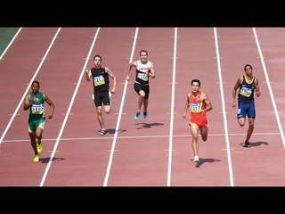 Men's 100m T42 | heat 1 |  2015 IPC Athletics World Championships Doha