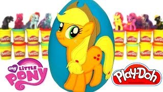 MLP Applejack Sürpriz Yumurta Oyun Hamuru - My Little Pony Emoji Maşa Cicibiciler