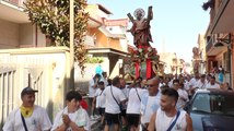 Gricignano (CE) - Festa di Sant'Andrea, l'uscita dalla chiesa del Santo Patrono (28.08.16)