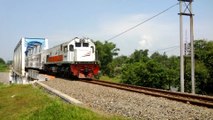 Kereta Api Rapih Doho KA 443 Lokomotif CC201 77 15 Jembatan Ngujang Tulungagung