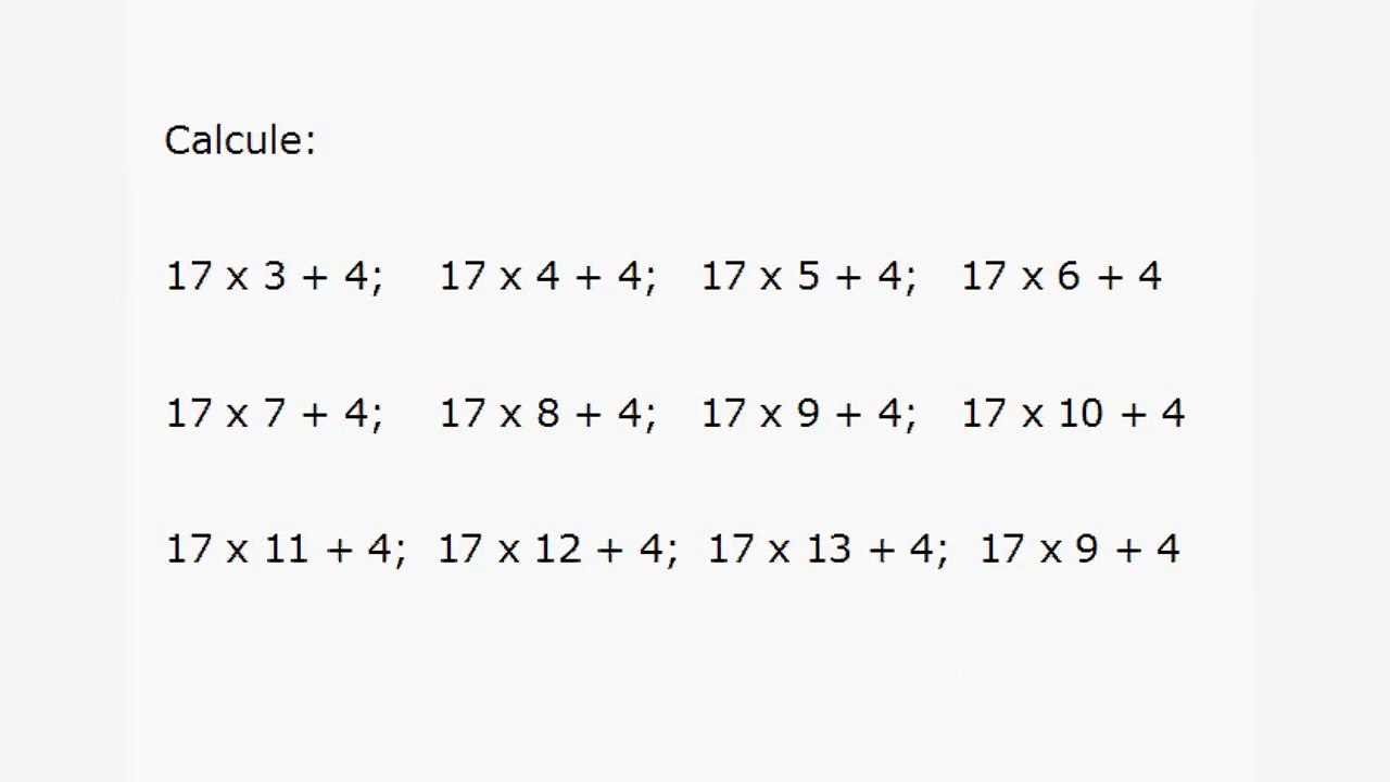 5ème Le calcul littéral Activité d'introduction au calcul littéral
