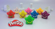 Play Creative & Learn Colours with Play Dough Smiley Face Fun Stars Fruit Molds Fun ! Creative for Kids