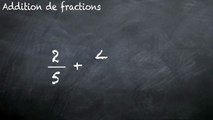 5ème Les fractions Addition avec même dénominateur 1