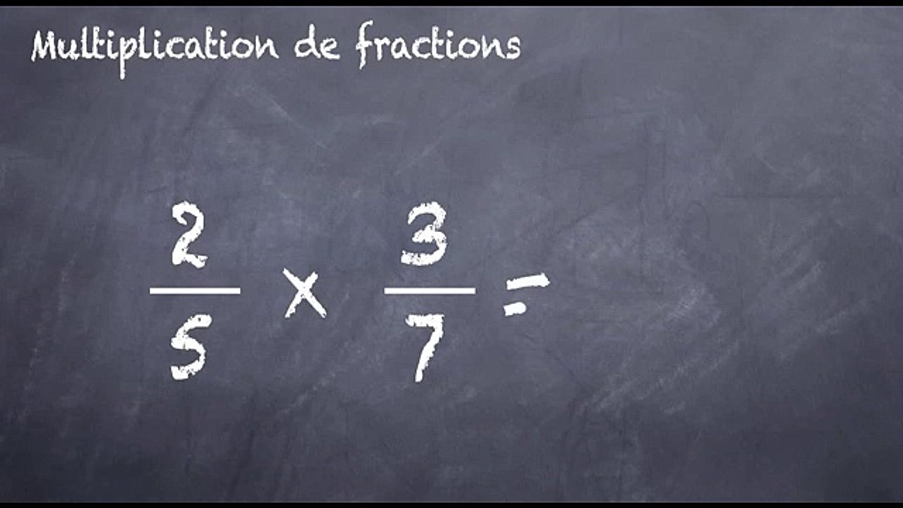 5ème Les fractions Multiplication de fractions
